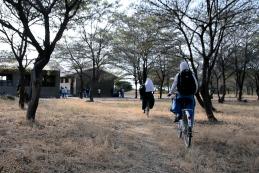 tanzanian students on their way to school