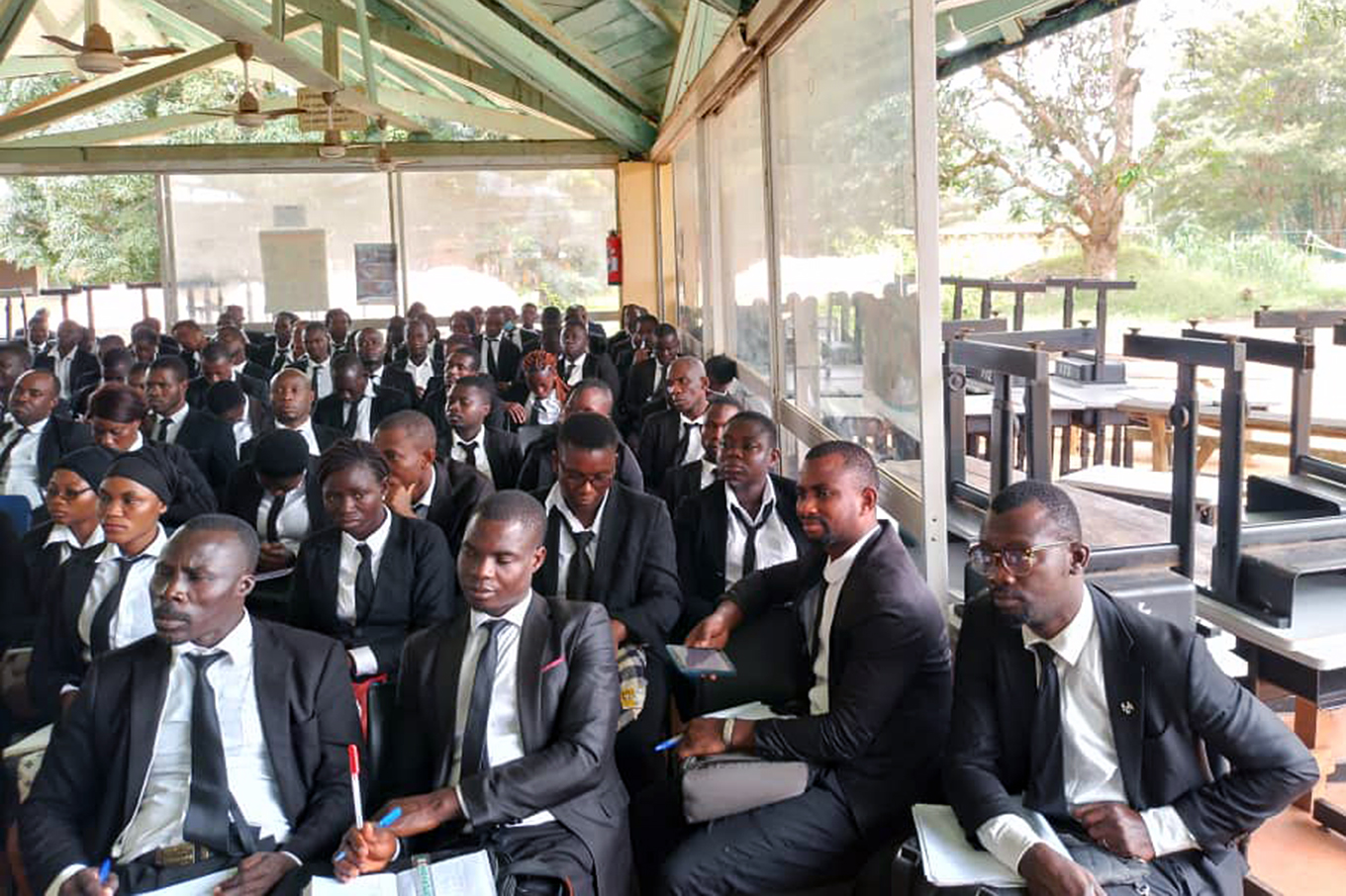 Student teachers learning about sensory ilnesses in Cote d'Ivoire photo national coalition of education