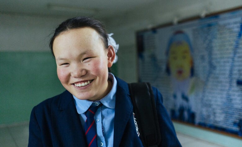 Oyunjargal 17-year-old student, Ireedui 21st school