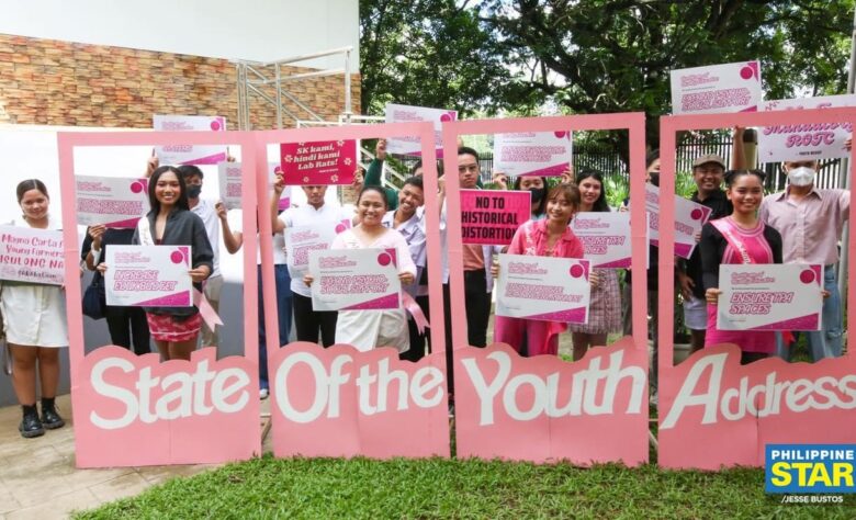 Caption: Multiply-Ed staged a Barbie-themed State of the Youth Address, a creative protest held alongside the President's State of the Nation Address, highlighting the youth's situation and demands, particularly on education, Credit: Philippine Star
