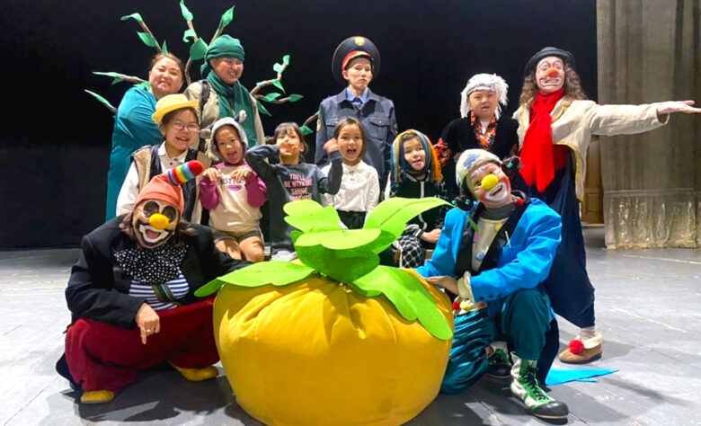 Participants of the inclusive theater studio in Osh. Photo: Larisa Kuznetsova