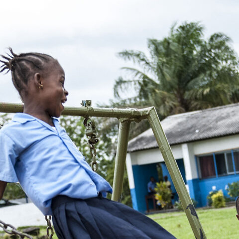 Students of the Herman Gmeiner School in SOS Childrens Village Monrovia