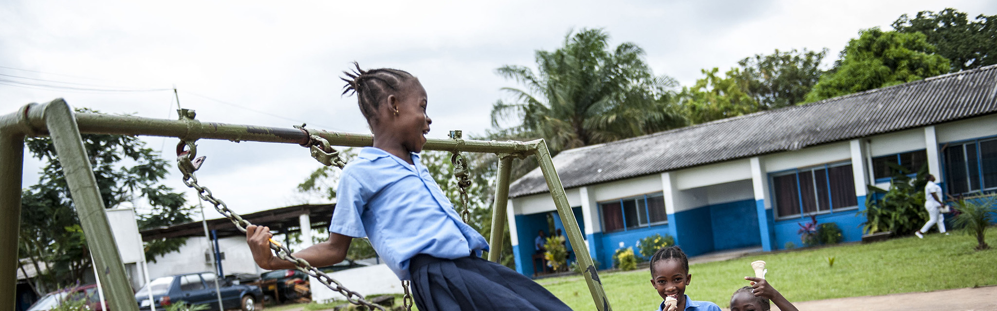 Students of the Herman Gmeiner School in SOS Childrens Village Monrovia