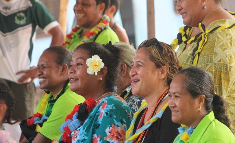 Participants from the The Pacific Learning Collaborative on Climate Education gathered for an event in Papua New Guinea. Photo Alanah Torralba.