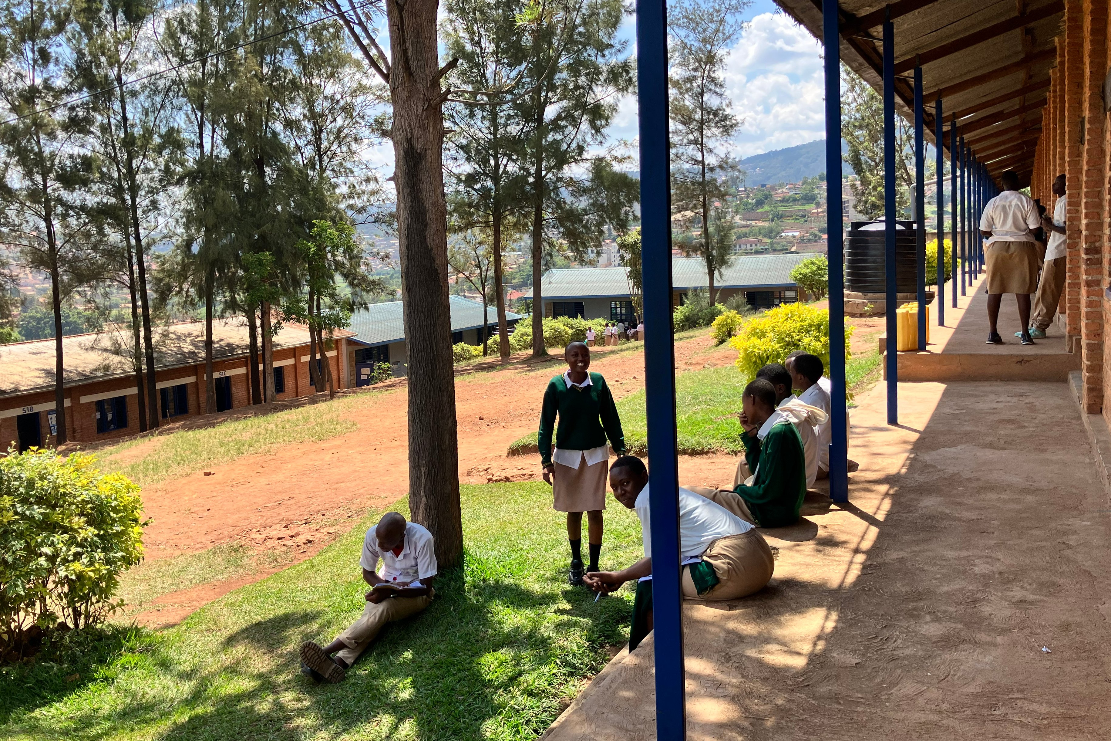 Caption: Students at G.S. Mburabuturo enjoying their recess break during the school day

Photo: Dipa Dahal